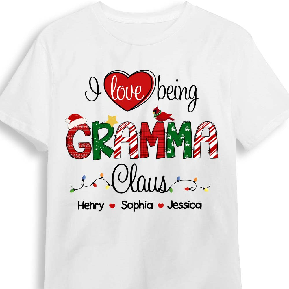 Personalized Christmas Grandma I Love Being Shirt - Hoodie - Sweatshirt 30197