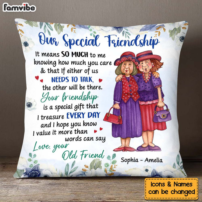 Personalized Gift For Friends Our Friendship Pillow 30209 Famvibe