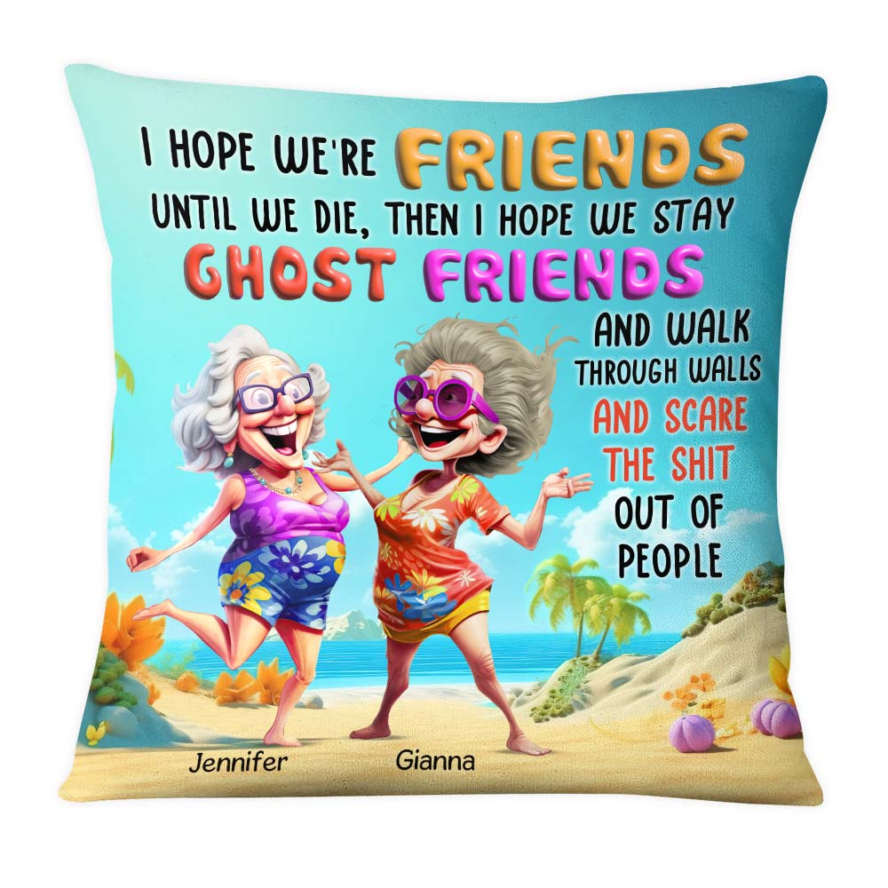 Personalized Gift For Old Friends Sisters Pillow 32752 Primary Mockup
