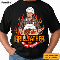 Personalized Gift For Dad The Grillfather Shirt - Hoodie - Sweatshirt 32836 thumb 1