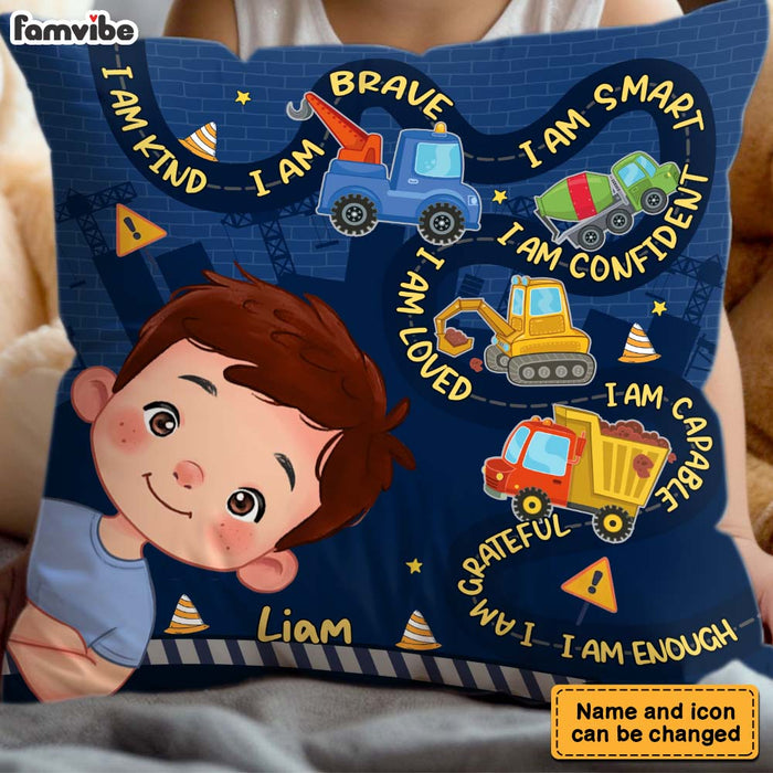 Personalized Gift For Grandson Affirmation I Am Pillow 32502 1