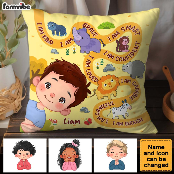Personalized Gift For Grandson Affirmation I Am Pillow 32502 1