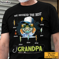 Personalized Gift For Grandpa Fishing We Hooked Shirt - Hoodie - Sweatshirt 32505 thumb 1
