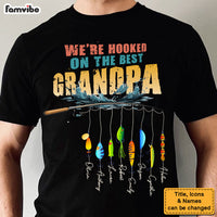 Personalized Father's Day Gift Hooked On Grandpa Shirt - Hoodie - Sweatshirt 32506 thumb 1