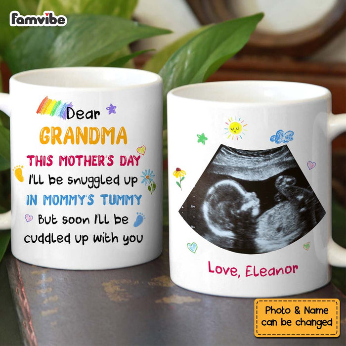 Personalized Baby Ultrasound Mom Grandma First Mother's Day Mug 32508 1
