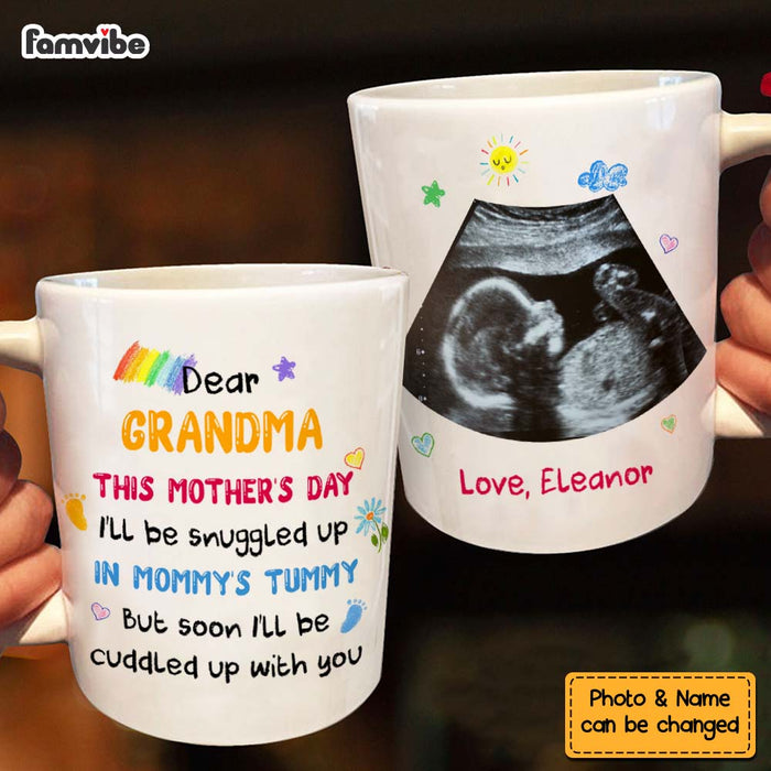 Personalized Baby Ultrasound Mom Grandma First Mother's Day Mug 32508 1