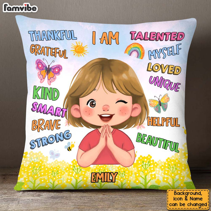 Personalized Gift For Granddaughter I Am Kind Smart Pillow 32509 1