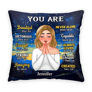 Personalized Gift For Women You Are Bible Verses Pillow 32510 Primary Mockup