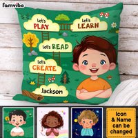 Personalized Gift For Grandson Let's Play Let's Read Pillow 32517 thumb 1