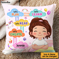 Personalized Gift For Grandson Let's Play Let's Read Pillow 32517 thumb 1