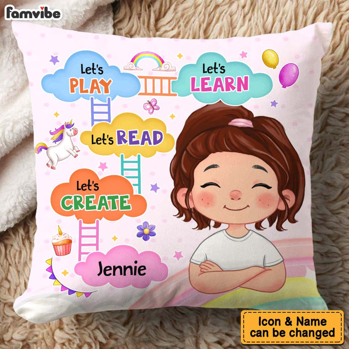 Personalized Gift For Grandson Let's Play Let's Read Pillow 32517 1