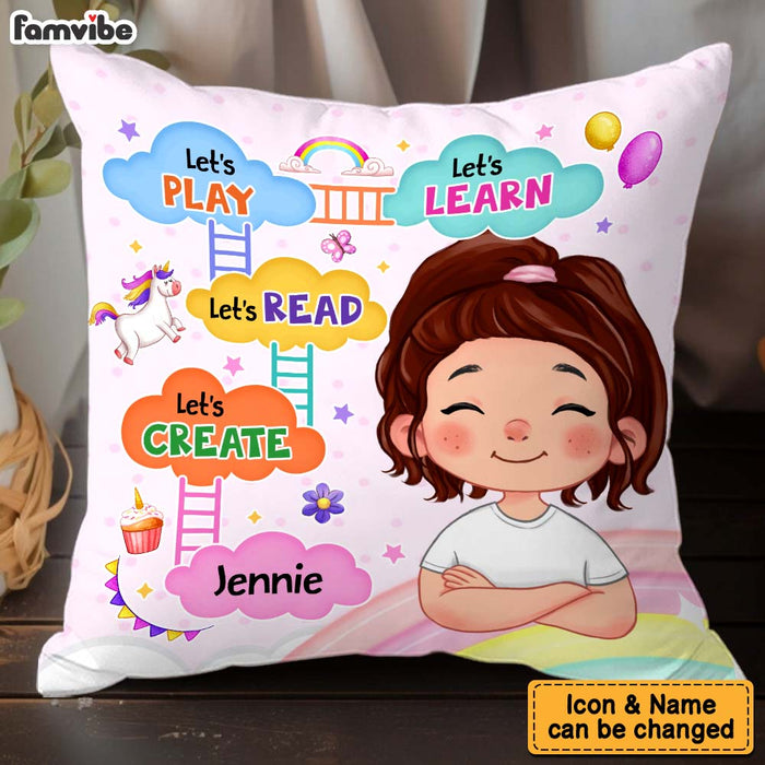 Personalized Gift For Grandson Let's Play Let's Read Pillow 32517 1