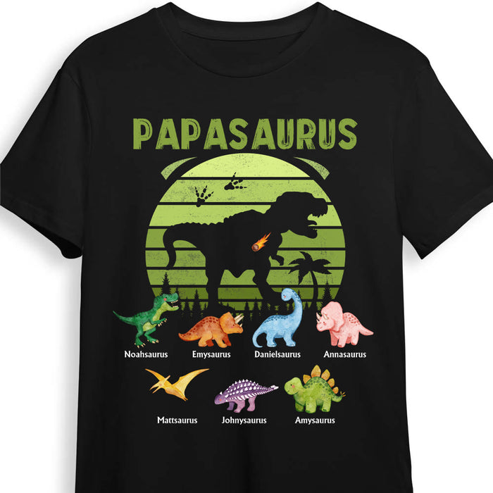 Gift for Grandpa Papasaurus and Kids-saurus Shirt - Hoodie - Sweatshirt 32518 1