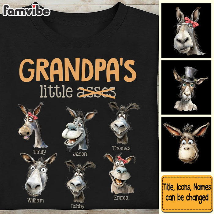 Personalized Gift for Grandpa Little Asses Shirt - Hoodie - Sweatshirt 32522 1