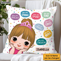 Personalized Gift For Daughter Affirmation You Are Unique Pillow 32527 thumb 1
