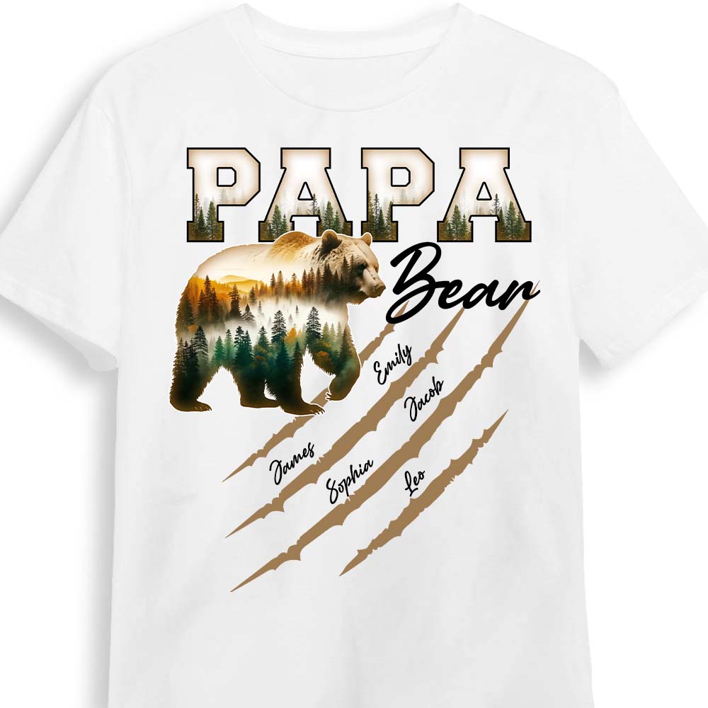 Personalized Gift For Dad Grandpa Papa Bear Shirt Hoodie Sweatshirt 32528 Primary Mockup