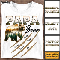 Personalized Gift For Dad Grandpa Papa Bear Shirt - Hoodie - Sweatshirt 32528 thumb 1