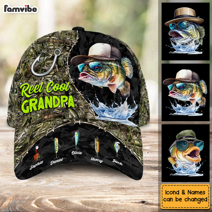 Personalized Gift For Reel Cool Grandpa Cap 32531 1