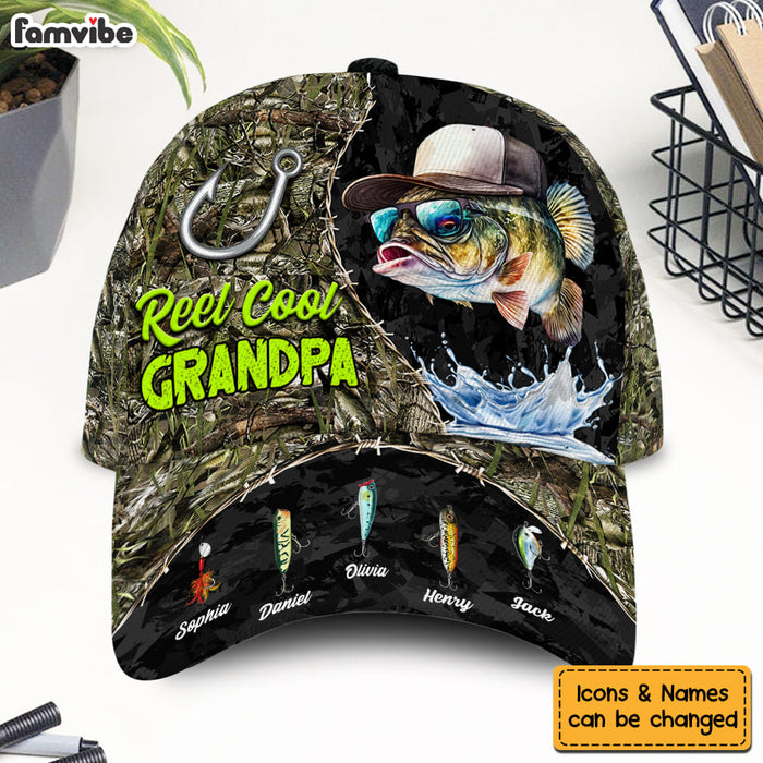 Personalized Gift For Reel Cool Grandpa Cap 32531 1