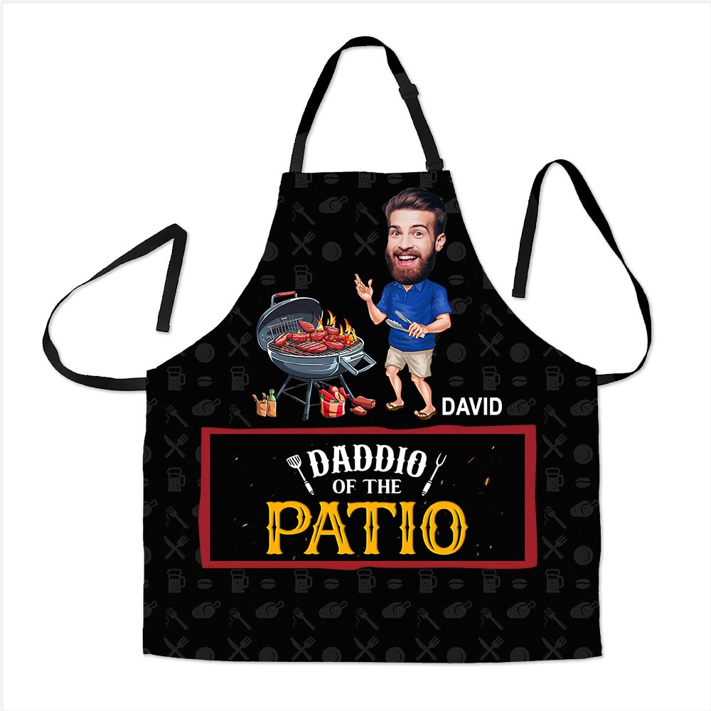 Personalized Father's Day Gift Daddio Of The Patio Apron With Pocket 32535 Primary Mockup