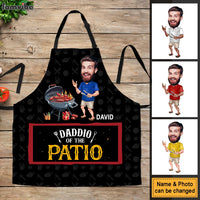 Personalized Father's Day Gift Daddio Of The Patio Apron With Pocket 32535 thumb 1