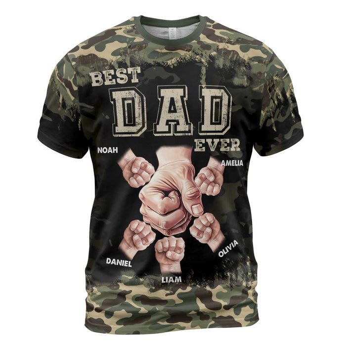 Personalized Gift For Father Best Dad Ever All-over Print T-shirt 32539 1