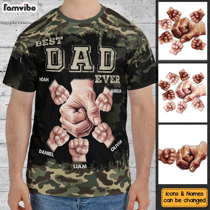 Personalized Gift For Father Best Dad Ever All-over Print T-shirt 32539 1