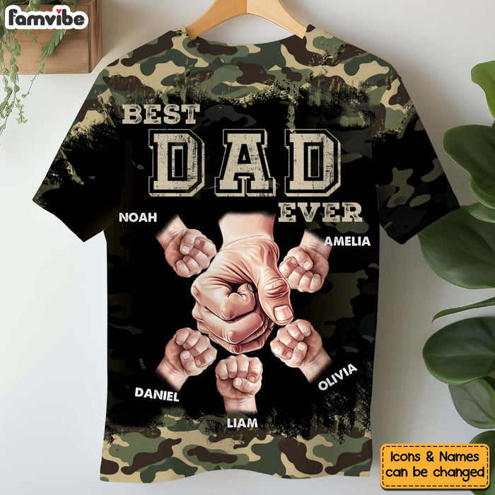 Personalized Gift For Father Best Dad Ever All-over Print T-shirt 32539 1