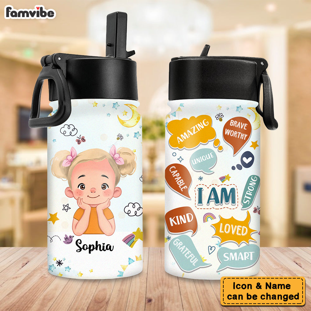 Personalized Gift For Kid God Says You Are Kids Water Bottle 32542 Primary Mockup