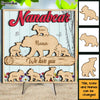 Personalized Gift for Mom Grandma Bear 2 Layered Separate Wooden Plaque 32544 1