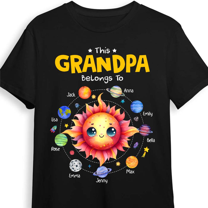 Personalized Gift For Grandpa Belongs To Planet Space Shirt - Hoodie - Sweatshirt 32546 1