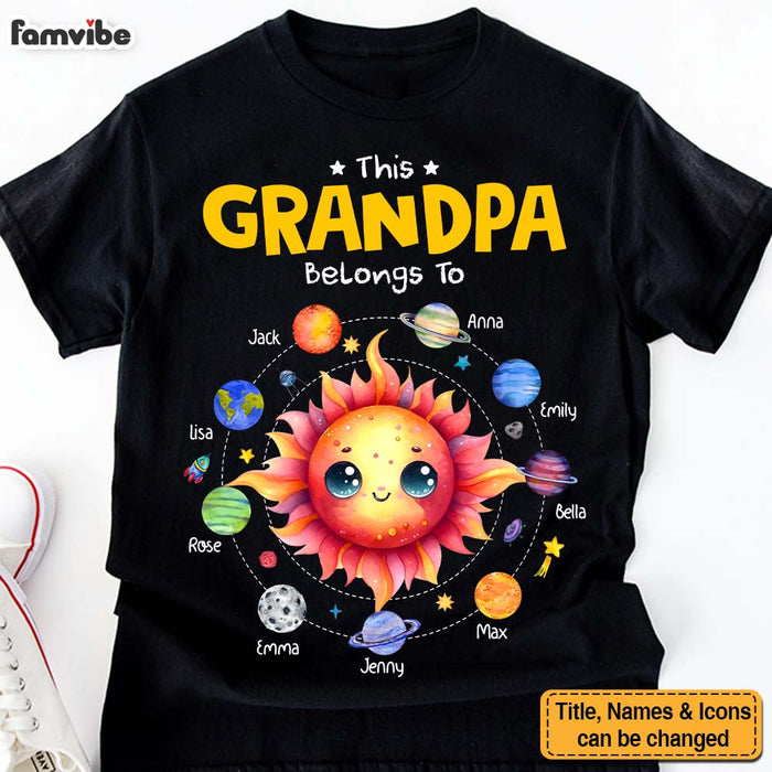 Personalized Gift For Grandpa Belongs To Planet Space Shirt - Hoodie - Sweatshirt 32546 1