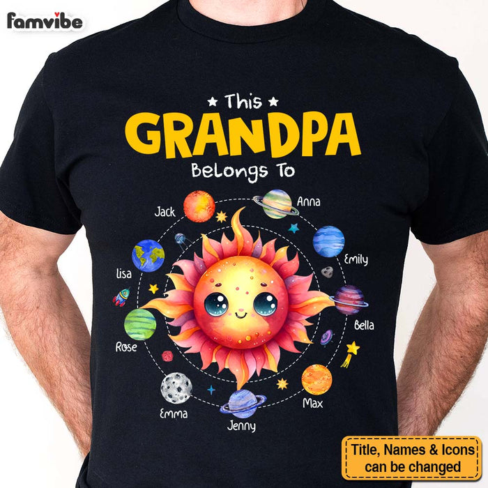 Personalized Gift For Grandpa Belongs To Planet Space Shirt - Hoodie - Sweatshirt 32546 1