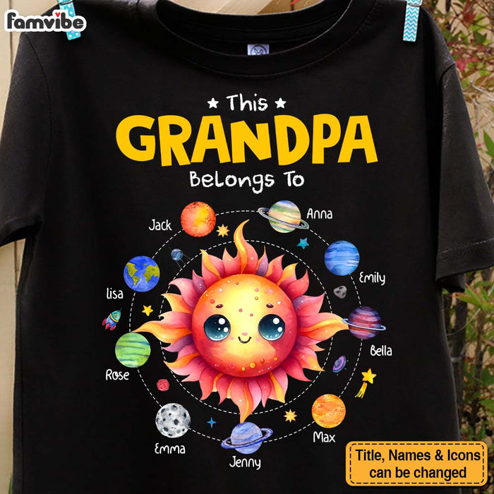Personalized Gift For Grandpa Belongs To Planet Space Shirt - Hoodie - Sweatshirt 32546 1