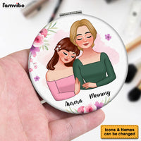 Personalized Gift For Mom A Reflection Of You Circle Compact Mirror 32549 thumb 1