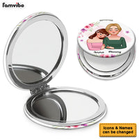 Personalized Gift For Mom A Reflection Of You Circle Compact Mirror 32549 thumb 1