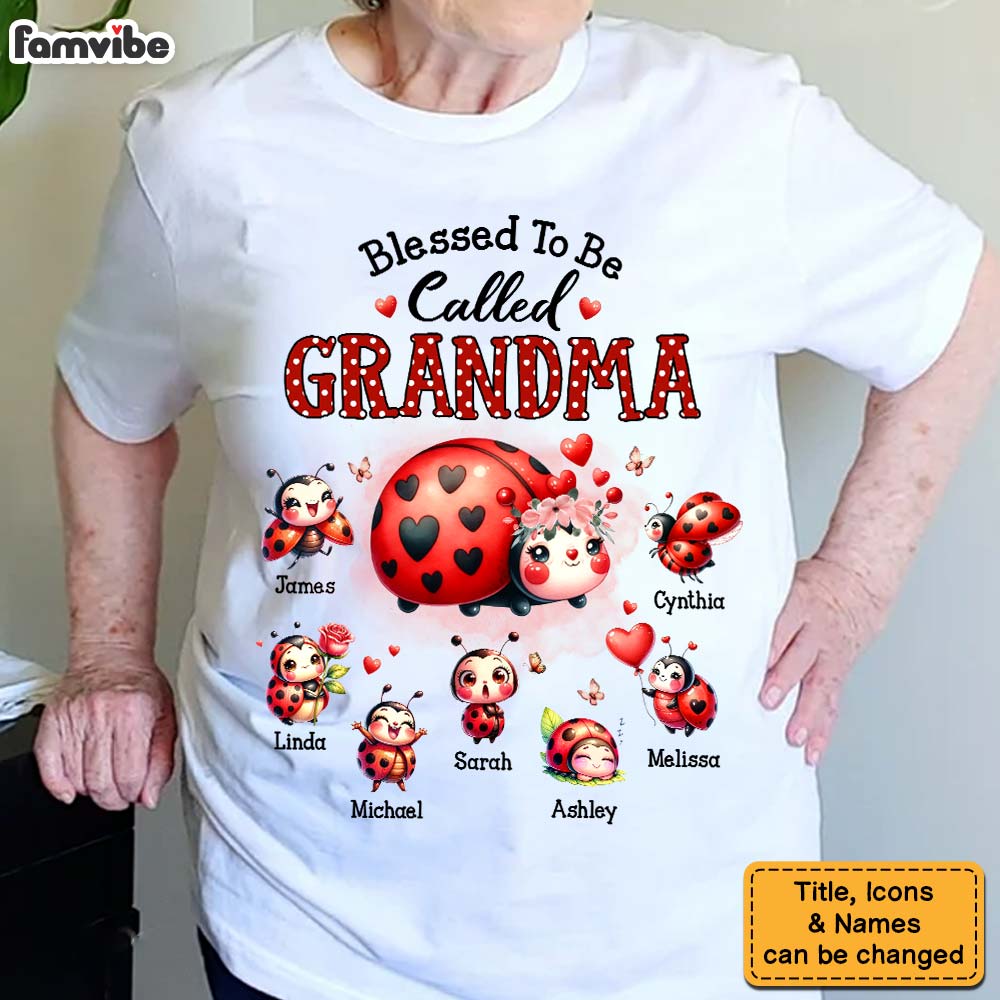 Personalized Gift For Grandma Blessed To Be Called Shirt Hoodie Sweatshirt 32550 Primary Mockup