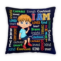 Gift For Grandson I Am Kind Word Art Pillow 32554 thumb 1