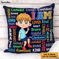 Gift For Grandson I Am Kind Word Art Pillow 32554 thumb 1