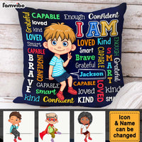 Gift For Grandson I Am Kind Word Art Pillow 32554 thumb 1