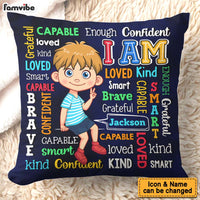 Gift For Grandson I Am Kind Word Art Pillow 32554 thumb 1