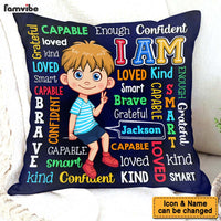 Gift For Grandson I Am Kind Word Art Pillow 32554 thumb 1