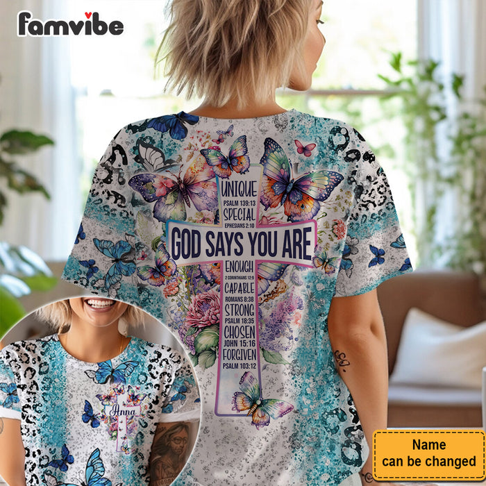 Personalized Gift For Daughter God Says You Are All-over Print T-shirt 32556 1