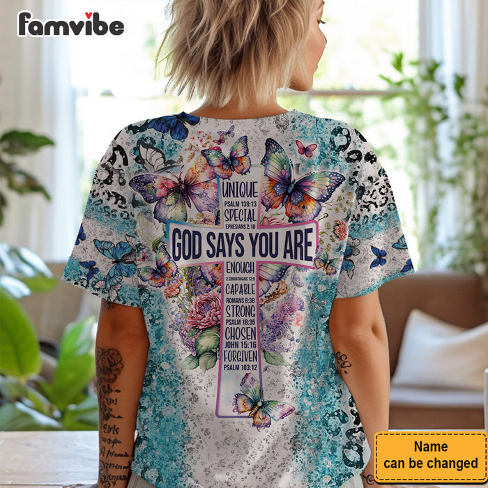 Personalized Gift For Daughter God Says You Are All-over Print T-shirt 32556 1