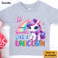Personalized Sparkle Like A Unicorn Kid T Shirt - Kid Hoodie - Kid Sweatshirt 32559 thumb 1