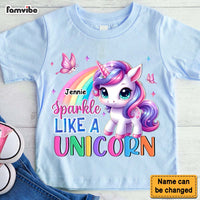 Personalized Sparkle Like A Unicorn Kid T Shirt - Kid Hoodie - Kid Sweatshirt 32559 thumb 1