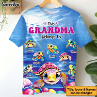 Personalized Gift For Grandma This Grandma Belongs To All-over Print T-shirt 32563 thumb 1