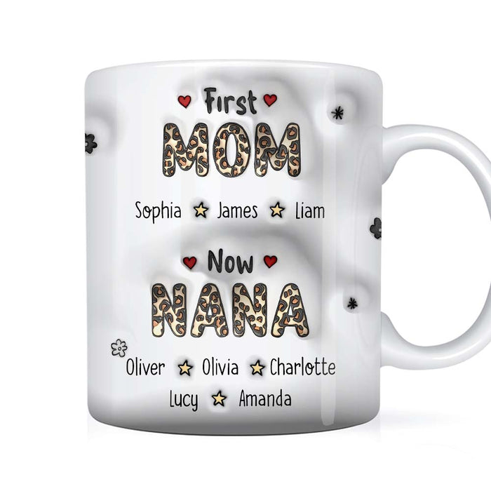 Personalized Gift First Mom Now Grandma 3D Inflated Print Mug 32564 1