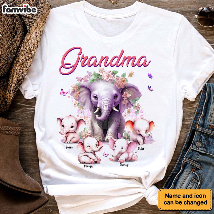 Personalized Gift For Grandma Elephants Shirt - Hoodie - Sweatshirt 32572 1