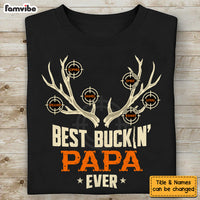 Personalized Gift For Dad Bucking Antler With Name Shirt - Hoodie - Sweatshirt 32576 thumb 1
